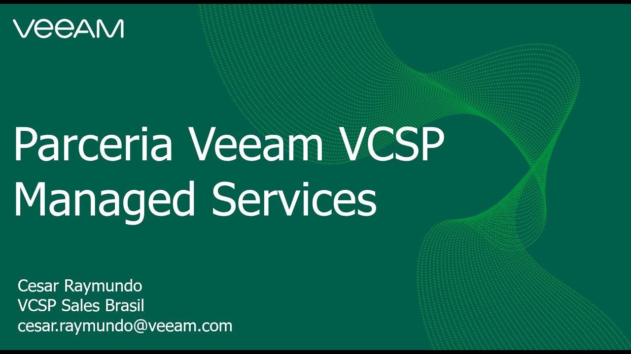 Série de Capacitação Veeam VCSP video