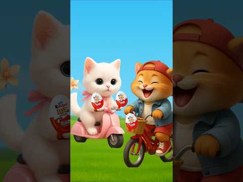 OMG! Cute Cats & Kittens Steal KinderJoy 🍫🤣 | Funny Cat Videos 2025#shorts #catvideos#cutecats#vfx