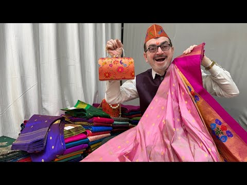 Pure Silk Kalanjali Paithani | Kasturi Paithani live | handloom Paithani