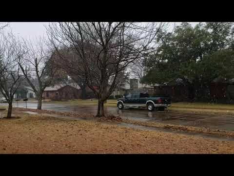 Snow is heavier now but smaller flakes. Garland Texas.  January 10, 2021