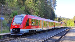 Download the video "Mittelfrankenbahn DB BR 622 Doppeltraktion mit BR 648 Rupprechtstegen"