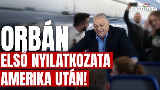 FRISS: Orbán sajtáj a repülőről - ÚJ RÉSZLETEK a Trump-Orbán tárgyalásról