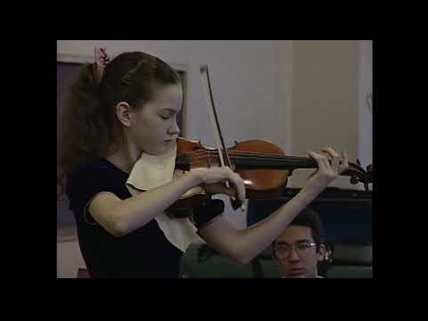 14 yr old Hilary Hahn recital. 1994-03-24 Fort Collins, CO