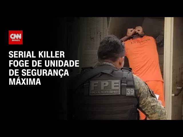 Serial killer foge de segurança máxima e está foragido no TO | CNN PRIME TIME