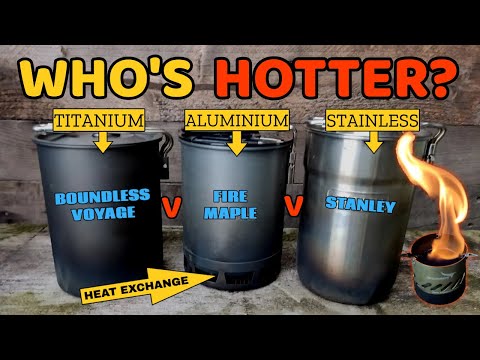 🔥Does Material Matter in Camping Pots?  The Ultimate boiling comparison 🔥
