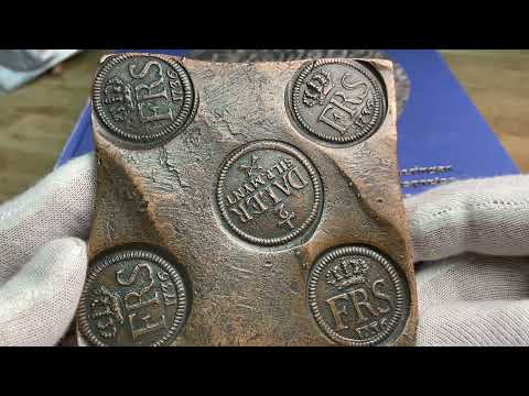 Fredrik I - Plåtmynt - 1/2 Daler SM 1736 - Vackert exemplar från Roberto Delzanno Numismatik