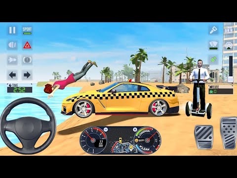Taxi sim 2022 🚖👮 Gas station 4x4 car driving games - Car game 3D Android iOS gameplay ✨✨