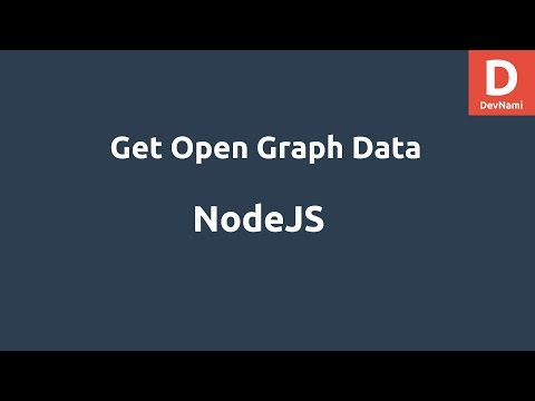 NodeJS Get Open Graph Data
