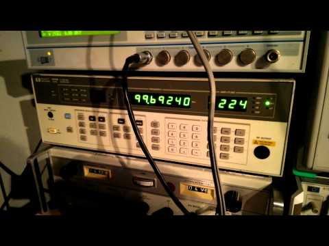 Testing my 10Ghz Ham Station with a 10.368Ghz Source