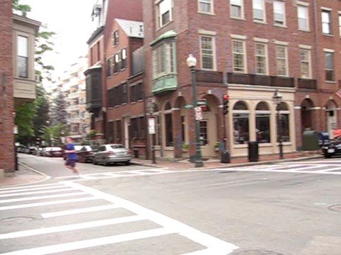 Trolleys along Charles St and the Beacon Hill