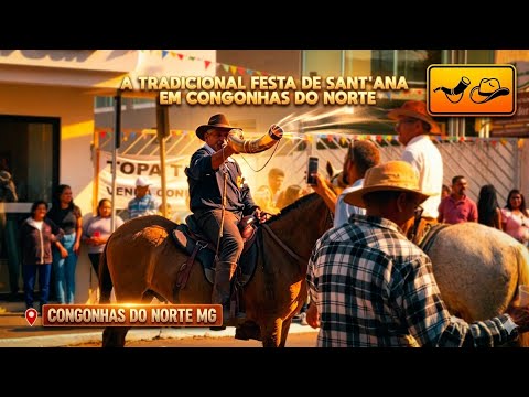 Festa de Sant'Ana em Congonhas do Norte MG: Cavalgada e Carro de Boi!
