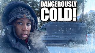 Surviving our First -34°C Extreme Winter in My Camper Van (RV Life)