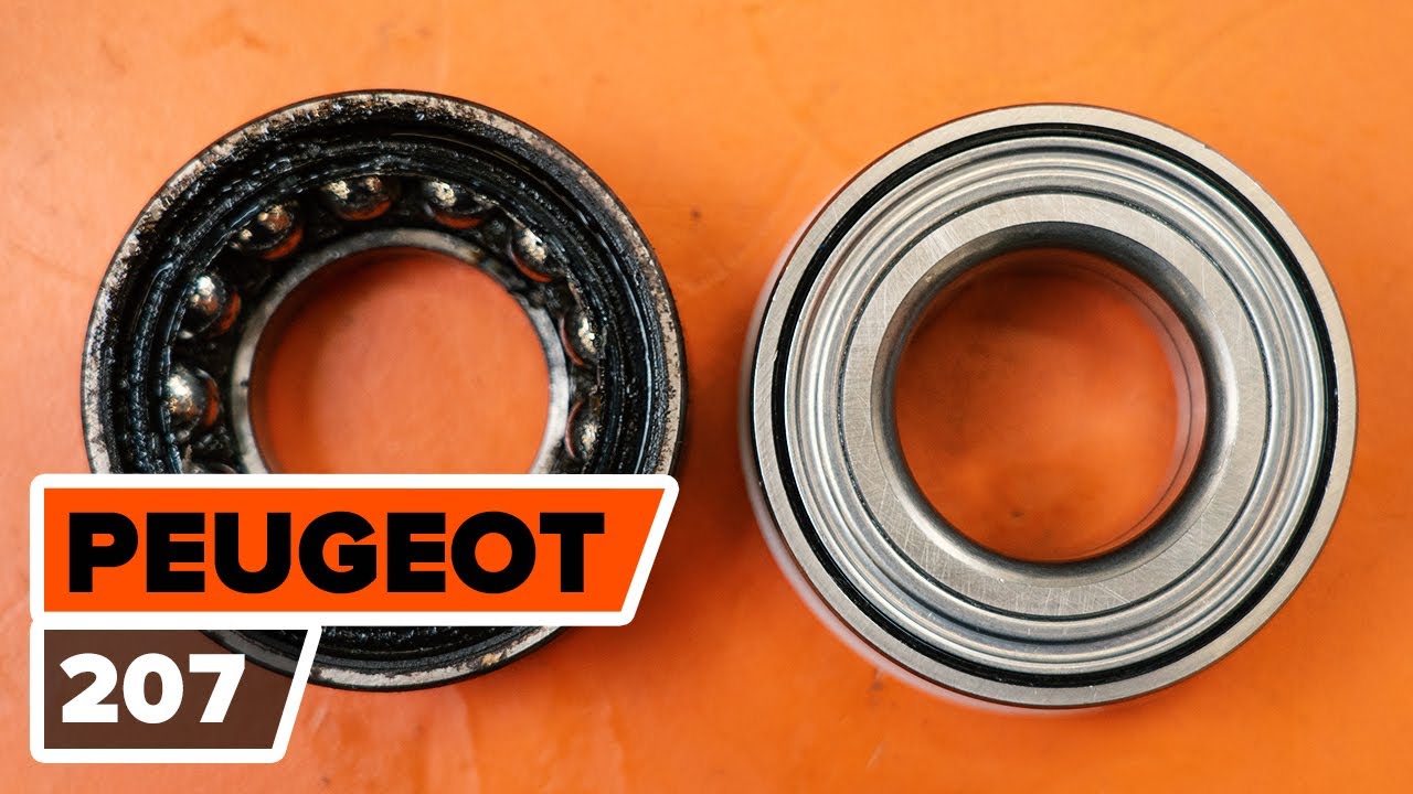 Kā nomainīt: aizmugures riteņa rumbas gultņa Peugeot 207 hatchback - nomaiņas ceļvedis