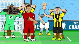 Footballers Attempt: Haaland's Goal vs Dortmund (Feat Ronaldo Messi Neymar Mbappe Kane Werner +more)
