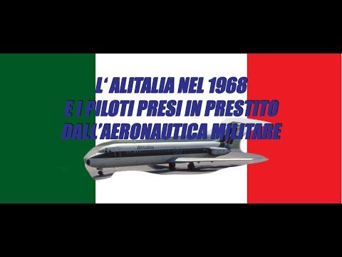ALITALIA 1968 - Pilots borrowed from the Italian Air Force