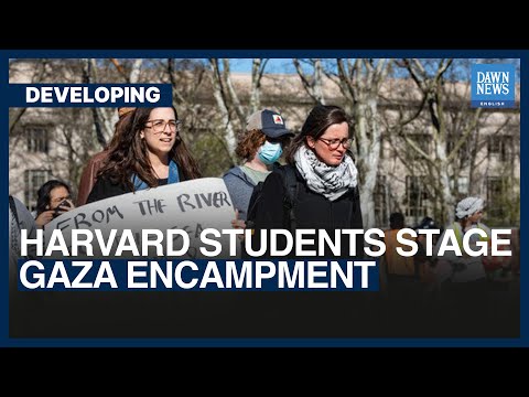 Harvard Students Stage Gaza Encampment | Dawn News English