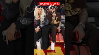 Chris Brown X Saweetie at USC 👀 #chrisbrown #saweetie #usc
