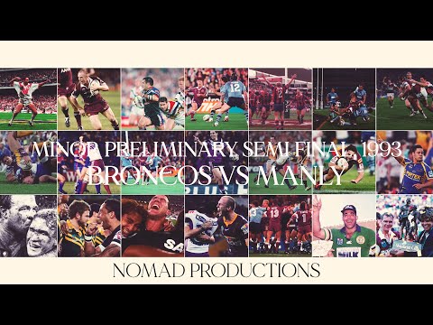 NSWRL Minor Preliminary Semi Final, 1993 - Brisbane Broncos vs Manly Sea Eagles