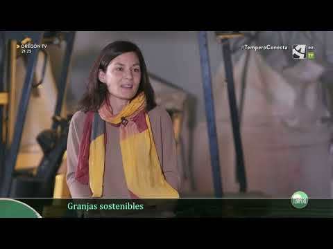 Fotograma del vídeo: La investigadora Eva Herrero hablando sobre las granjas sostenibles en el programa Tempero [de Aragón Televisión]