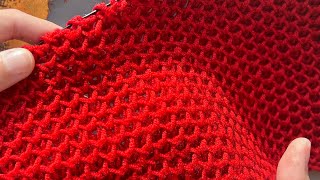 😱 Incredible HONEYCOMB pattern!!! Two completely different sides! Knitting