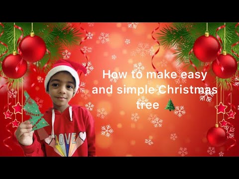 Easy and simple Christmas tree| Christmas Craft |How to make Christmas tree