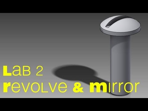 L2 INVENTOR 2014 Basic Revolve & Mirror Sketch