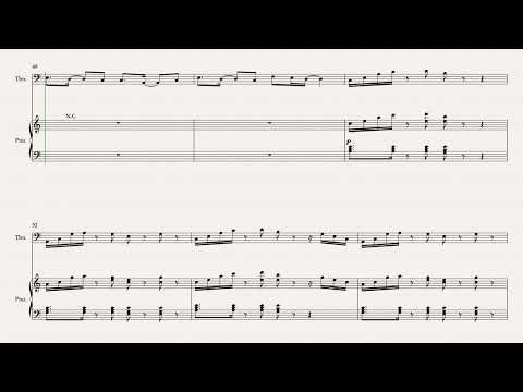 Rather Be by Clean Bandit Trombone  & Piano Arranged by Matthew Pyeon