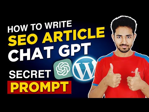 Write SEO ARTICLE Using ChatGPT + My Secret Prompt | Urdu / हिन्दी