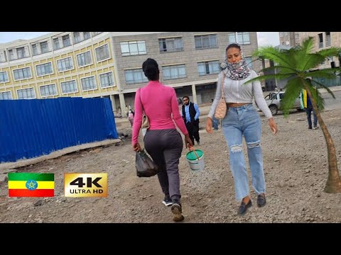 6Kilo - 4Kilo , Abrhot Library , 🇪🇹 Addis Ababa walking Tour 2024 , Ethiopia [4K]