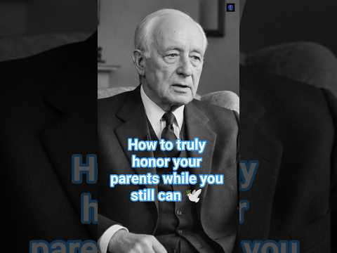 How to truly honor your parents while you still can 🕊️ #stoicism #family #shorts