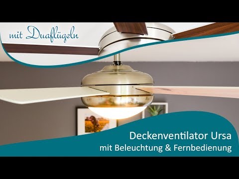 AireRyder Deckenventilator Ursa - Satin Nickel | Silber / Walnuss AireRyder Deckenventilator Ursa - Satin Nickel | Silber / Walnuss