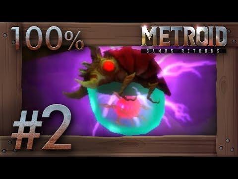 Metroid Samus Returns - 100% Walkthrough Part 2 | Area 1 (All Missiles & Energy Tanks) 3DS Gameplay