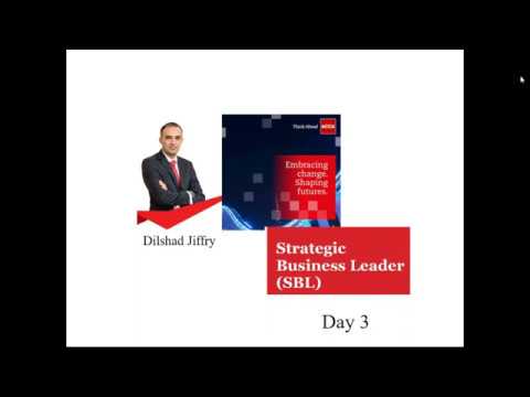 Practice to Pass: Strategic Business Leader (SBL) - Part 3 | September 2019 session