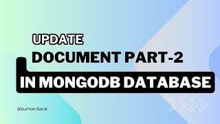 Download the video "update document in mongodb database part 2"
