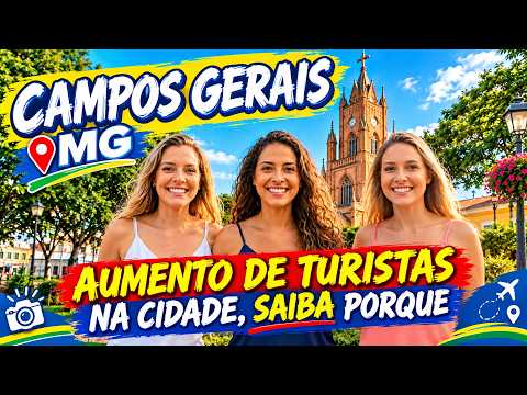 CAMPOS GERAIS MG: MEU DRONE MOSTRA UMA CIDADE LINDA! TURISMO, NATUREZA E ENCANTOS