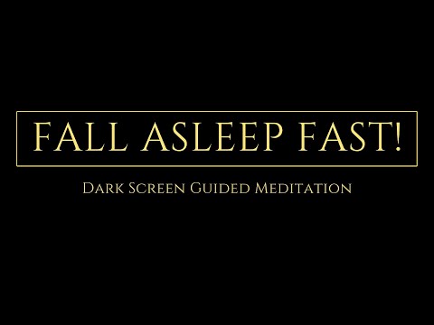 Black Screen Guided Meditation for Relaxation Overthinking Whimsical Garden Visualization