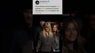 Download lagu Nicole Kidman & Daughter Faith’s MATCHING Chanel Looks! ✨👩‍👧 | #NicoleKidman mp3