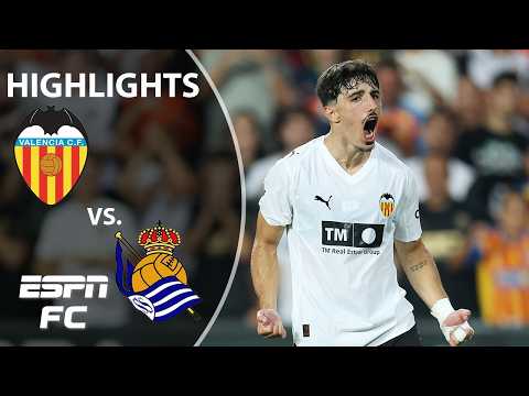 TIGHT MATCH 🔥 Valencia vs. Real Sociedad | LALIGA HIGHLIGHTS | ESPN FC