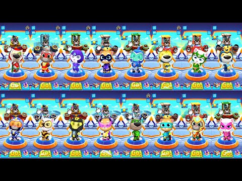 Talking Tom Hero Dash - Battle 16 Super Heroes vs All Bosses (Android Gameplay #667)
