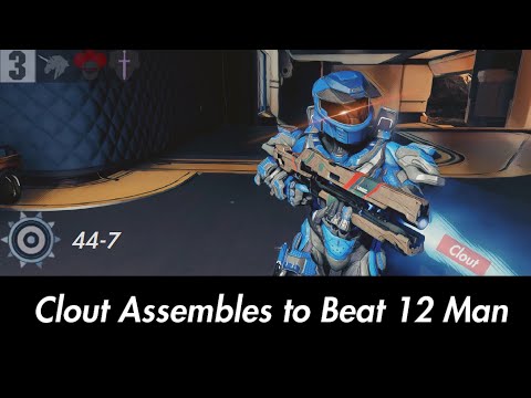 Halo 5 - Dropping an Invincible Versus a 12 Man! | Clout and Nonstop 4v12 |