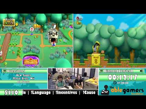 Midwest Speedfest 2019 - New Super Mario Bros Wii (All Towers) by DiamondcrafterA and Otterstone1