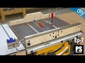 DIY Table Saw Sled with Adjustable Zero Clearance / Mobile Workbench EP 7