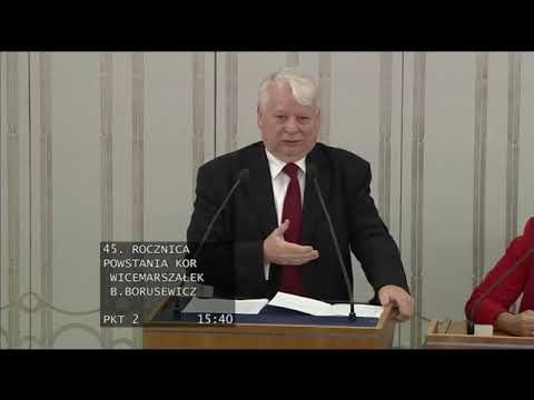 Bogdan Borusewicz o 45-leciu KOR i jedności społecznej