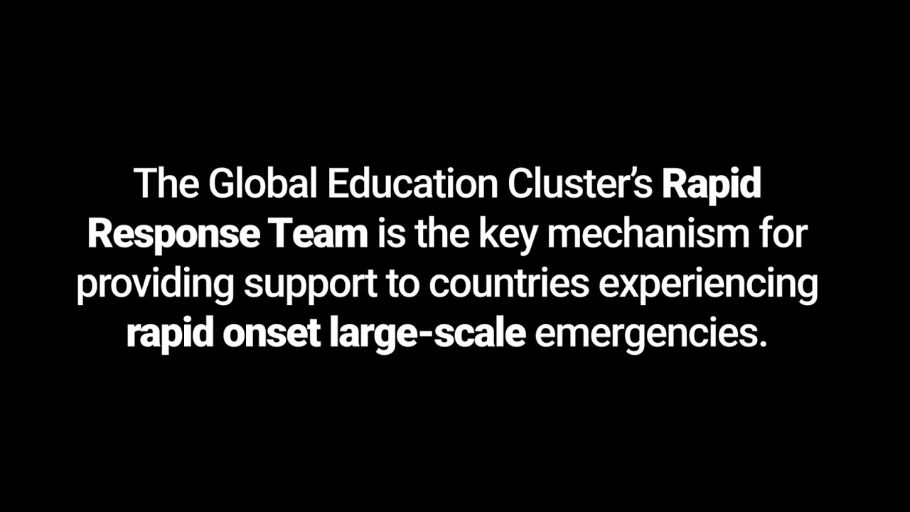 Rapid Response Team Deployments in EiE