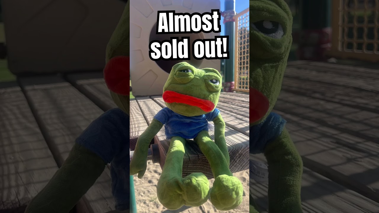 Limited edition Pepe plushie almost sold out! #pepe #memes #meme