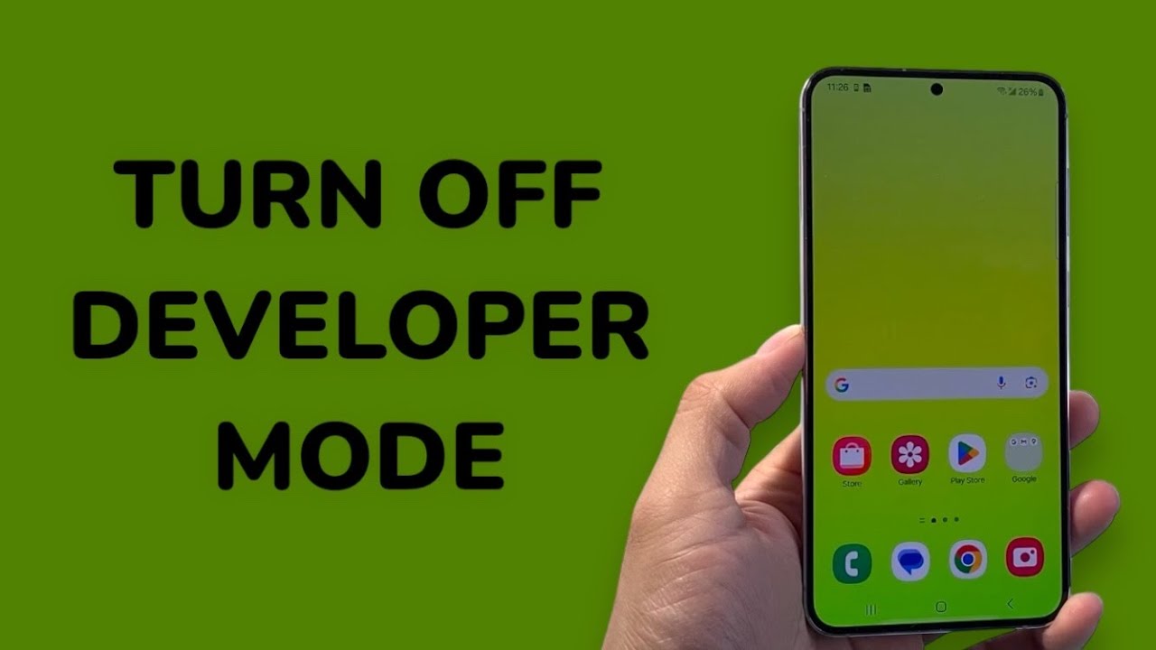 How To Turn Off Developer Mode On Android