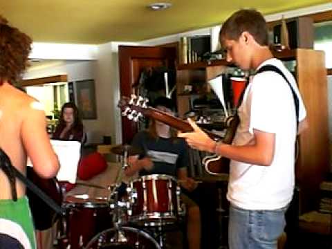 Wesley finds a doumbek under the piano