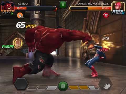 MCOC mishelyn - Red Hulk vs RoL Captain Marvel