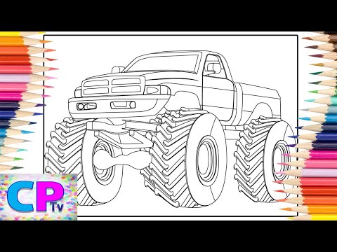 Monster Truck Coloring Pages/Big Monster Truck Ready to Ride/Mendum - Beyond/feat. Omri/NCS Release