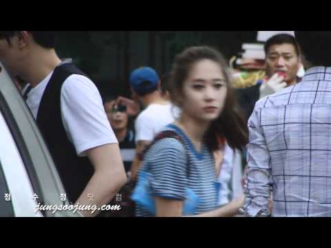110710 f(x) Krystal Leaving Inkigayo